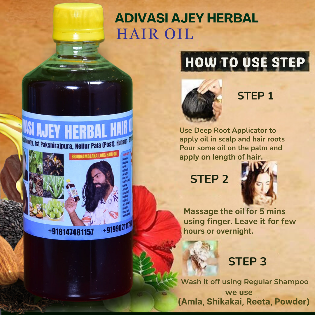 Calming and soothing Ajay Adivasi Herbal Oil for anxiety