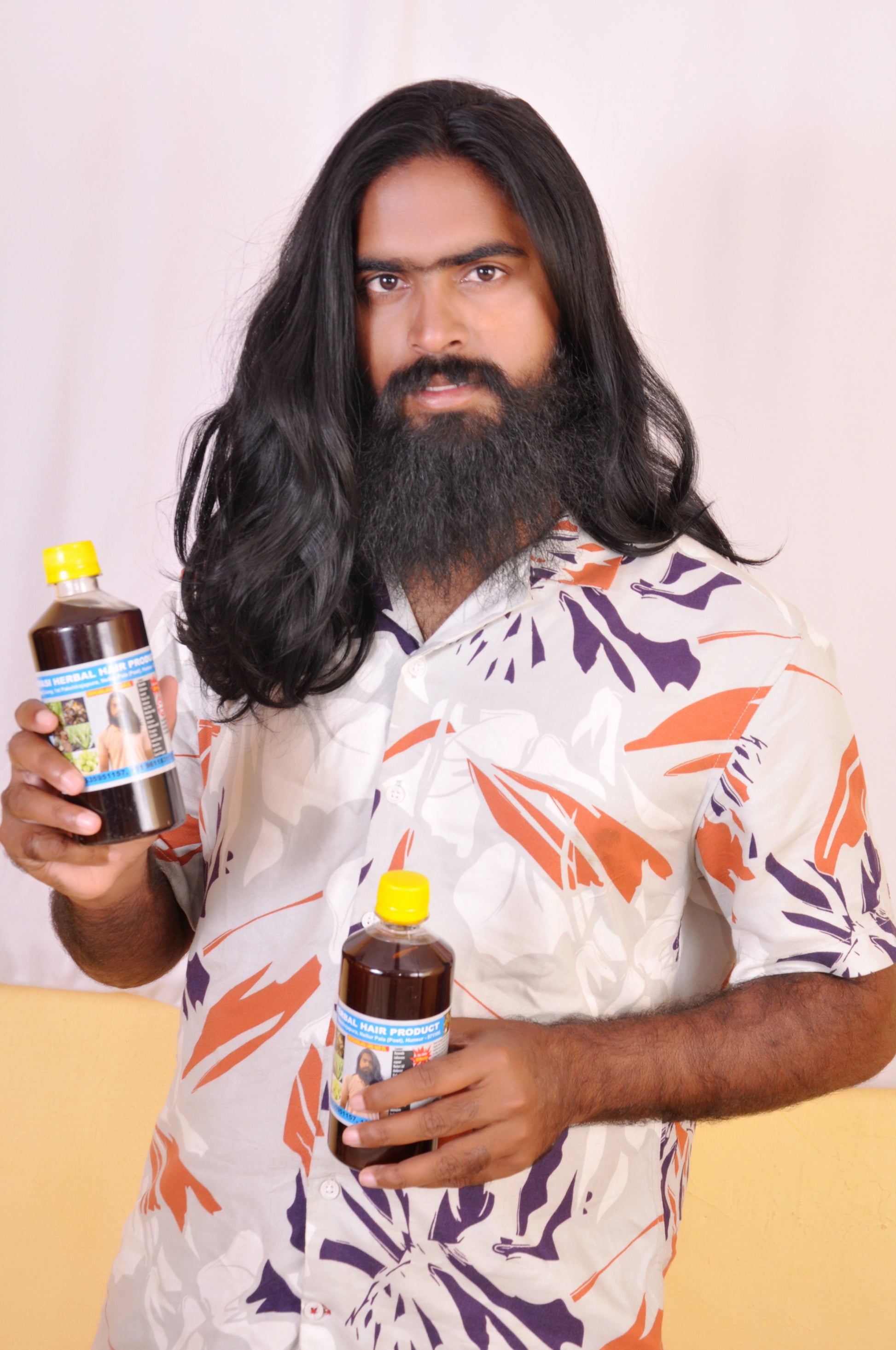 Herbal oil for stress relief and mental clarity