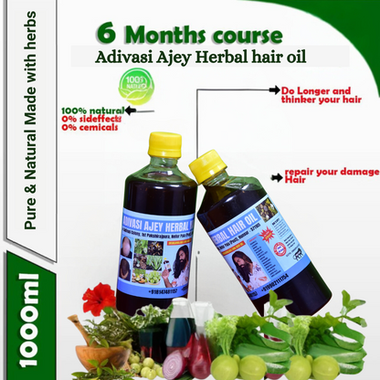 Ajay Adivasi Herbal Oil used for relaxing massage