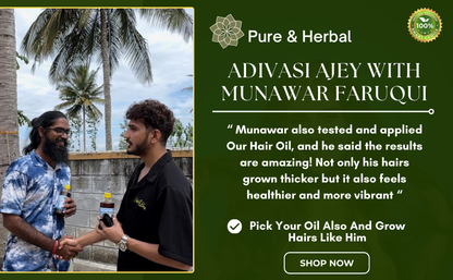 108 Jadibuti herbs in Ajay Adivasi Herbal Oil for vitality
